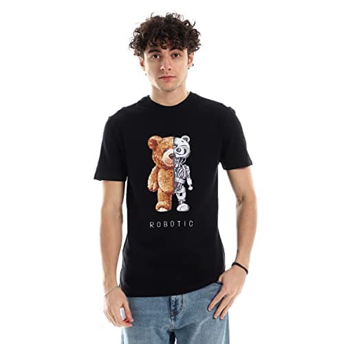 Printed T-Shirts Short Sleeve - Round Neck - For Men -