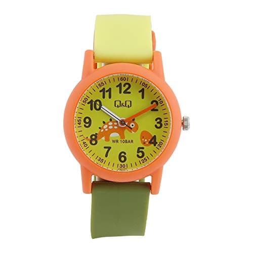 Q&Q WATCHES Analog Multi-Colour Dial Girl's Watch-VS49J008Y, multicoloured, Strap