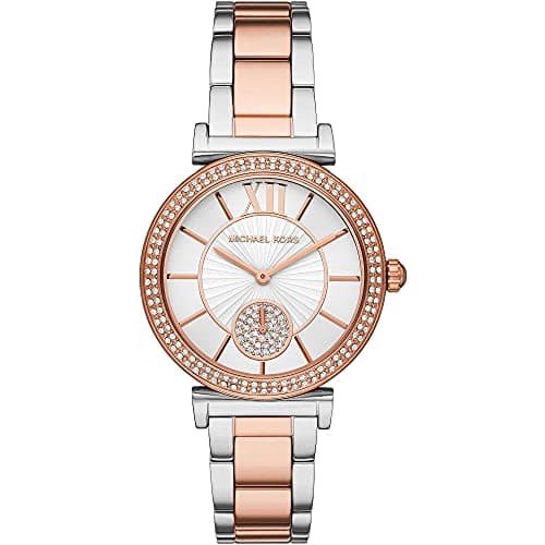 MICHAEL KORS,WATCH,MK4616,WOMEN,SILVER/ROSEGOLD,36MM,STAINLESS STEEL