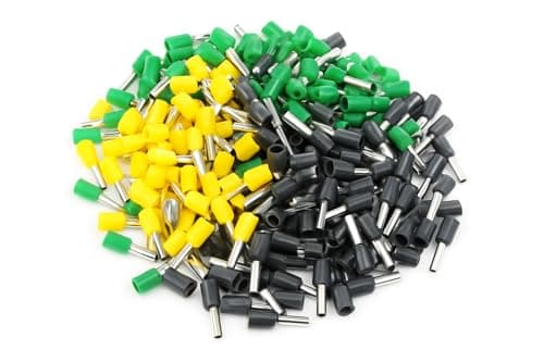 Multi Color Power Plug Terminals - Copper Wire Insulated Terminals - Assorted Sizes - 25 Count Each Size 100 Pieces Electronic component terminal
