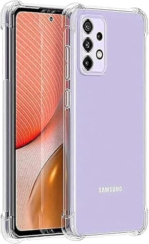 ELMO3EZZ Samsung Galaxy A32 5G / M32 5G Case Cover Back Clear Air Cushion Soft Silicone Shockproof Anti-Scratch Protective Bumper Shell Corner Cellular phone case
