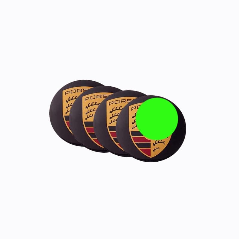 KaberTrade KaberTrade Car Rim Covers Dust Rust Proof Waterproof Wheel Hub Cover Decoration Sticker Accessories (Size:5.6cm, Compatible with Porsche, Code:2804) Sticker decal