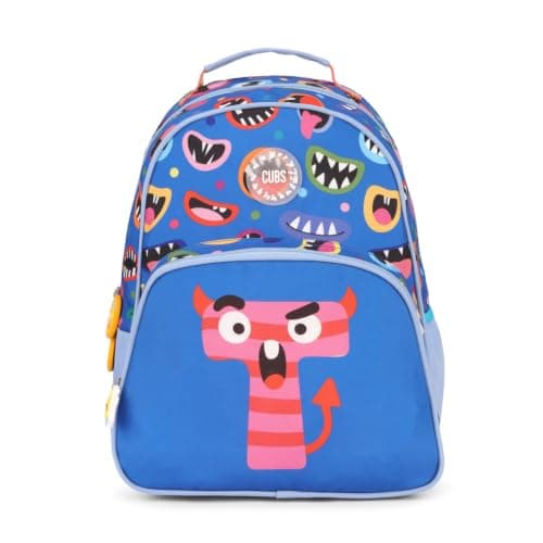 Cubs Blue Monsters Letter T Pre-School Backpack 20L