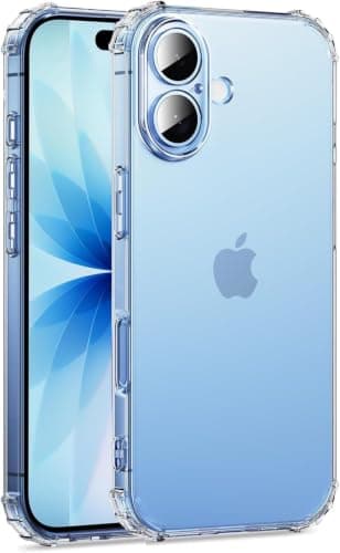 ARROWS Clear Case for iPhone 17, Transparent TPU Shockproof Phone Cover, Reinforced Corners, Anti-Yellowing, Slim Soft Protective Case, Scratch Resistant