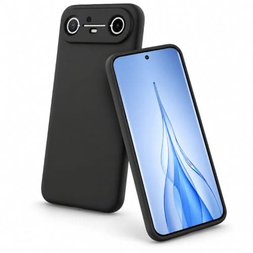 Premium Soft Silicone Phone Case, Slim Shockproof Protective Cover with Raised Camera Protection, Smooth Grip and Precise Cutouts, Compatible with Tecno Spark Slim, Black