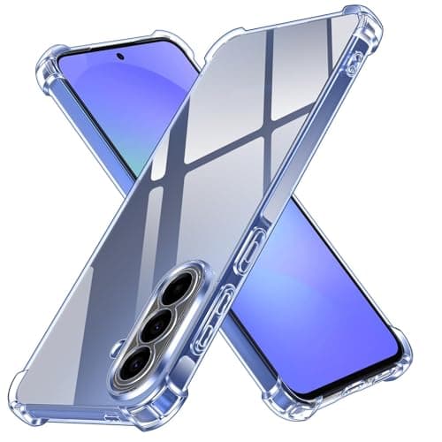 for Samsung Galaxy A57 Case, 4-Corner Airbags Shockproof Protection, Slim Thin Lightweight TPU Back Cover, Anti-Yellowing Precise Cutouts Scratch-Resistant Shell - Clear Cellular phone case