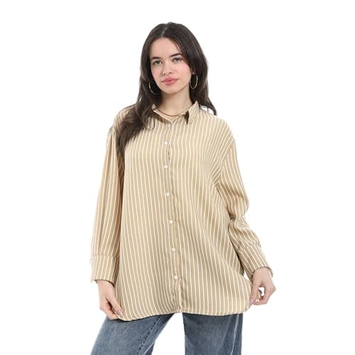 Andora Women Regular Fit Striped Blouses (pack of 1)
