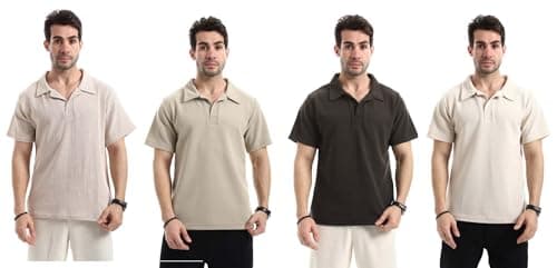 Red Circle Mens Bundle of 4 Ivory Dune Relaxed T-Shirt Bundle of 4 Ivory Dune Relaxed T-Shirt