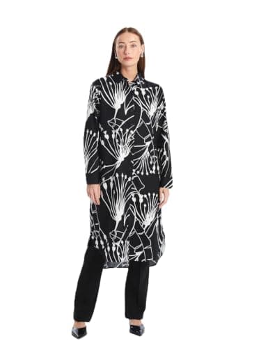 LC WAIKIKI Patterned Women'S Shirt Tunic, 42 - Black - S4O738Z8-Lqj-1