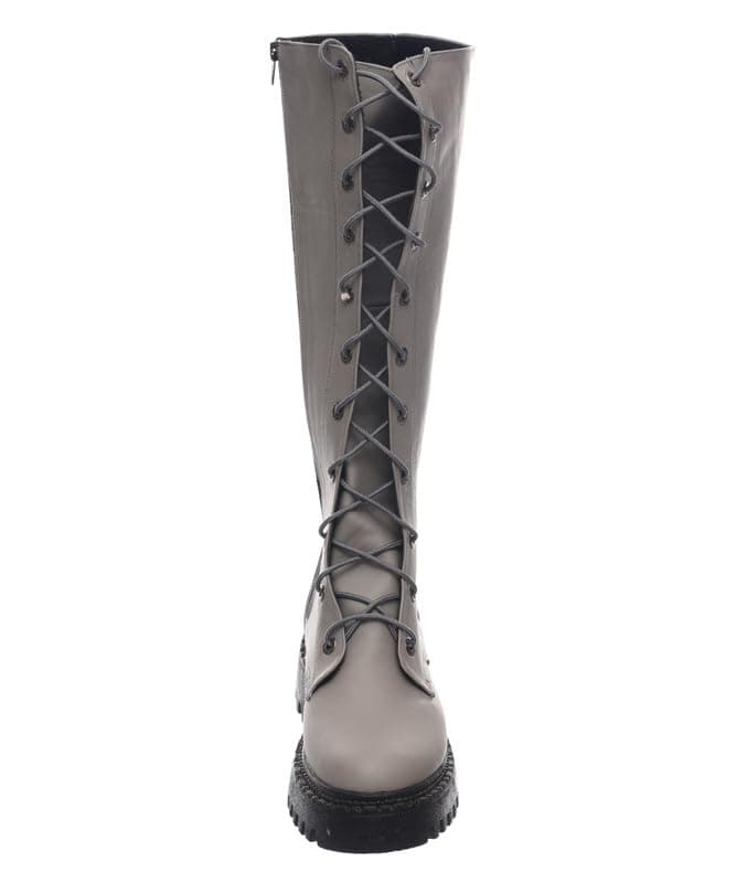 B&W womens B&W-W064-Grey Sneaker Boot