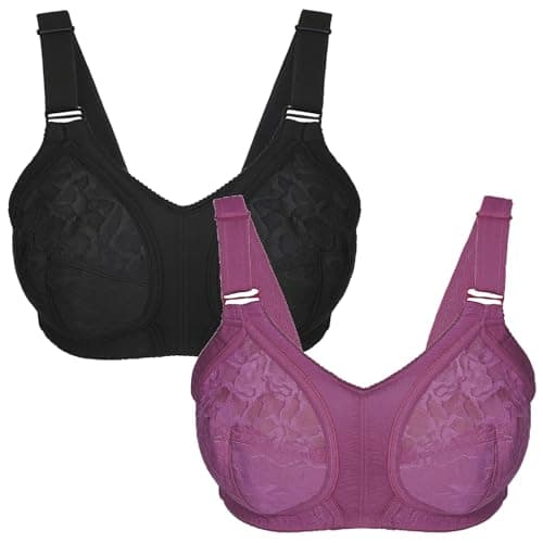Lasso Womens Set Of 2 Pieces Super Support Bra Cup D Bra (pack of 1)