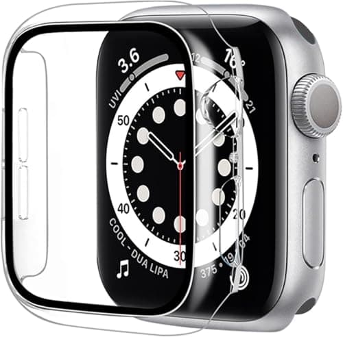 Ultra-Thin Hard PC Protective Case for Apple Watch Series 10 42mm, 360 Degree Protection, 0.12mm Glass, Shockproof, Hard PC Material, Slim Fit Protective Cover (Clear) Portable electronic device cover