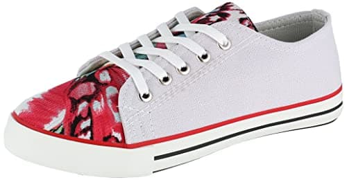 OX Canvas Beige Sneakers OX46 For Women Shoes
