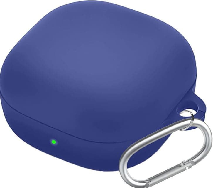 Compatible cover for Samsung Galaxy Buds Live (2022) / Galaxy Buds 2 (2021) / Galaxy Buds FE (2023) / Galaxy Buds Pro/Galaxy Buds Live with hanging loop (Blue)