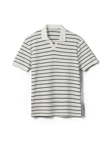 LC WAIKIKI Man Polo Neck Striped Men's Textured T-Shirt