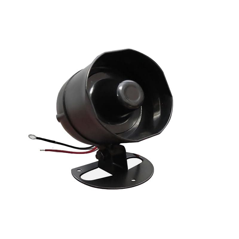 KaberTrade 120dB Loud Sound Wired Alarm Siren 12V DC 12V Weatherproof Outdoor Alarm Horn with Mounting Base for Car Home Anti-Theft (Code:2137)