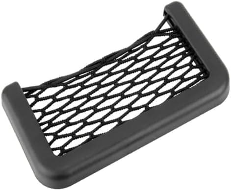SACAR Car Storage Organizer Net Car Pocket Organizer Side Seat Hook and Loop Back for Wallet Phone Holder (14 * 8 cm - 1 Piece) Cargo net