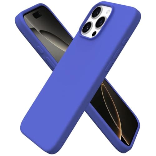 ORNARTO Compatible with iPhone 16 Pro Max Case 6.9", Slim Liquid Silicone 3 Layers Soft Gel Rubber Shockproof Protective Cover with Anti-Scratch Microfiber Lining-Ultramarine Cellular phone case