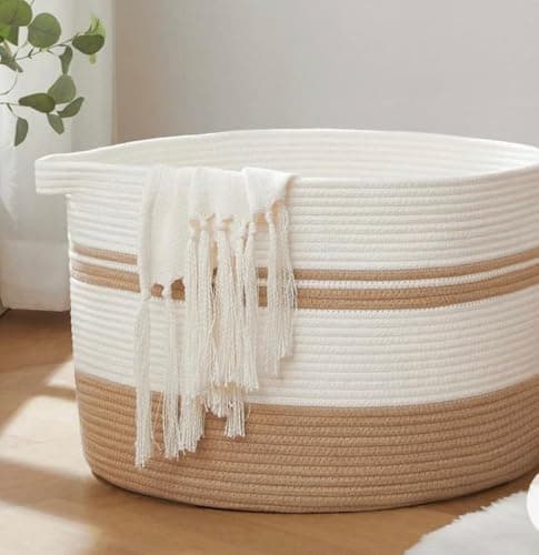 Woven It- Laundry & Storage Basket,(30×35×30Cm) Can be used in Kitchen, Toilet, Living Room, Dining Room, Bed Room, Kids Room, Indoor & outdoor.