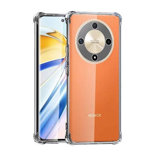 Transparent Crystal Clear Back Cover Case for Honor X9B 5G | Shockproof Soft TPU | Cushioned Edges for Ultimate Protection Back Cover Case for Honor X9B 5G (TPU, Transparent) Cellular phone case