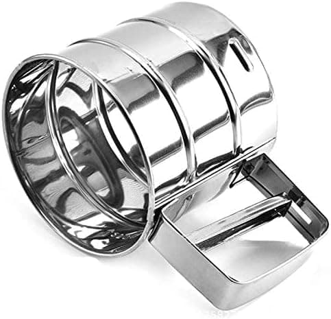 Stainless Steel Manual Flour Sifter for Baking Sugar and Dessert Decorating Food strainer