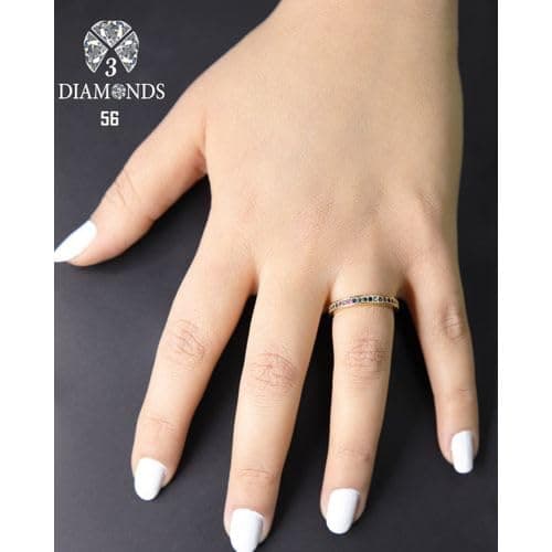 3 Diamonds 3370159539231 Wedding Ring for Women - Gold Plated