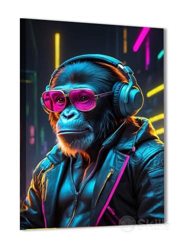 Skills C0054 Canvas Painting - Street Art - Graffiti Art - Wall Hanging for Home Wall Decor, Living Room, Office Decorations & More - Size (30cm x 40cm)