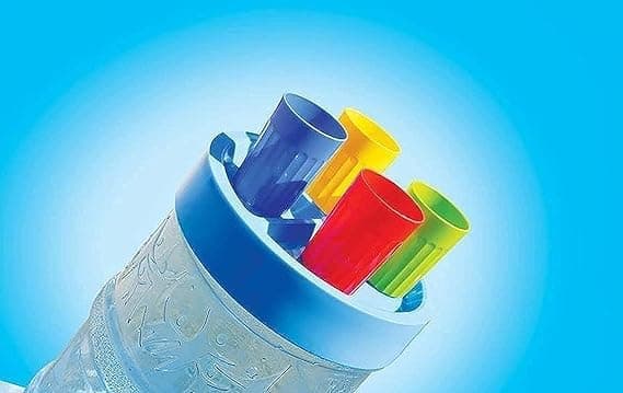 Cup holder and organizer over the bottle | random color | Be Ready for Summer with Flask Cup Holder | Random Color