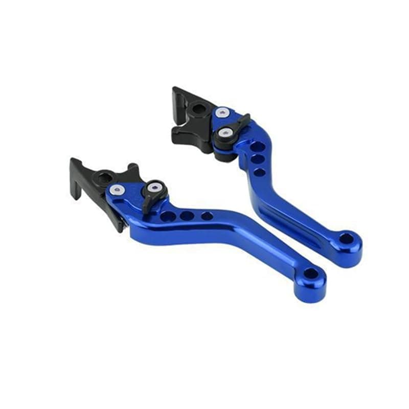 KaberTrade Motorcycle Modified Brake and Clutch Handle Set, Adjustable Waterproof Generic Style Control Arms Compatible with Most Motorcycles and Sports Bikes (2 Piece Set, Blue, Code:10001) Handlebar grip