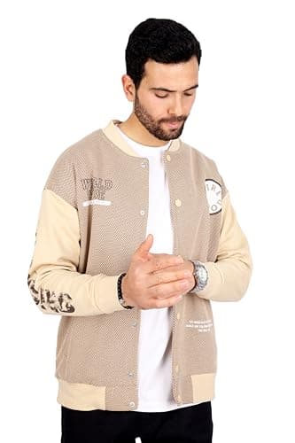 FIRE WOOD mens Milton cotton half collar long sleeves and pocket Sweatshirt