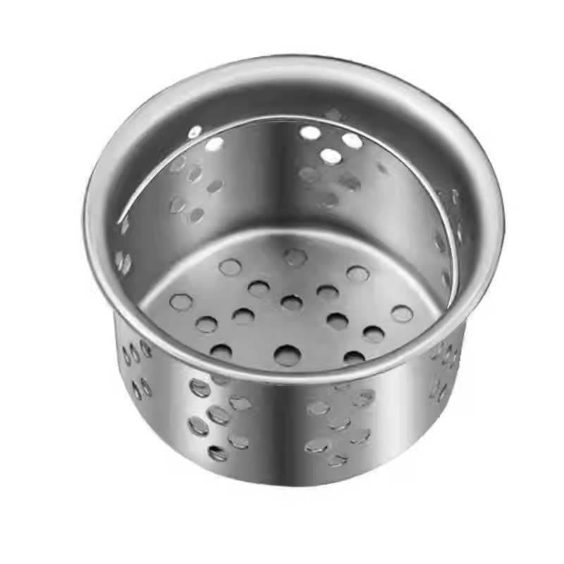 304 Stainless Steel Kitchen Sink Strainer Dual Use Food Filter with Lid Drain strainer