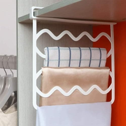 Closet Divider and Wardrobe Organizer for Clothes Accessories Scarves Ties Towels Multifunctional Space Saving Storage Solution for Home Closets Clothes hanger