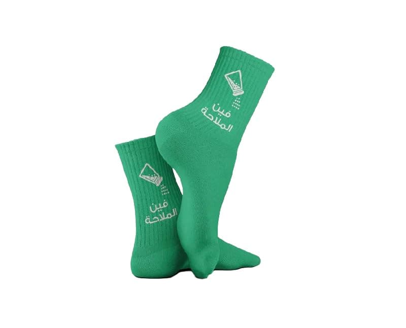 Soul of Socks Text Graphic Socks Expression Style - Green