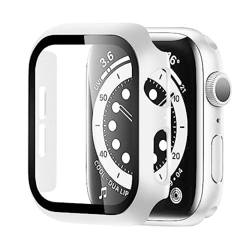 Hard Case for Apple Watch Series 10 42mm,iWatch Screen Protector PC Ultra-Thin Overall Protective Cover(42mm,White)