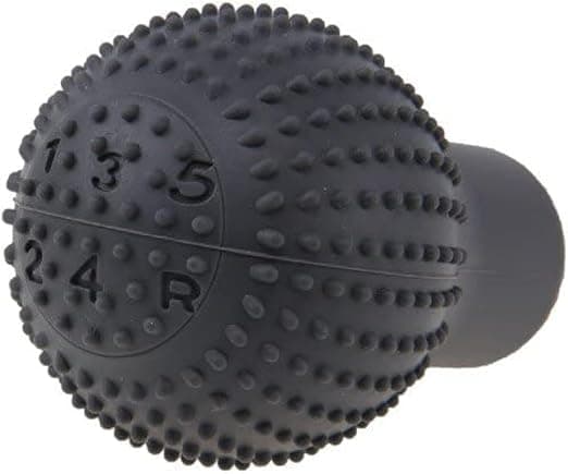 Silicone Round Gear Shift Knob Cover for Car, Universal Non-Slip Protection Cover (Black) -sacar