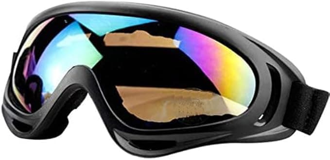 Motorcycle Goggles Windproof Goggles Racing Goggles Dustproof Ski Goggles Scratch Resistant Safety Glasses Protection (Medium - Black Colors) - from sa car