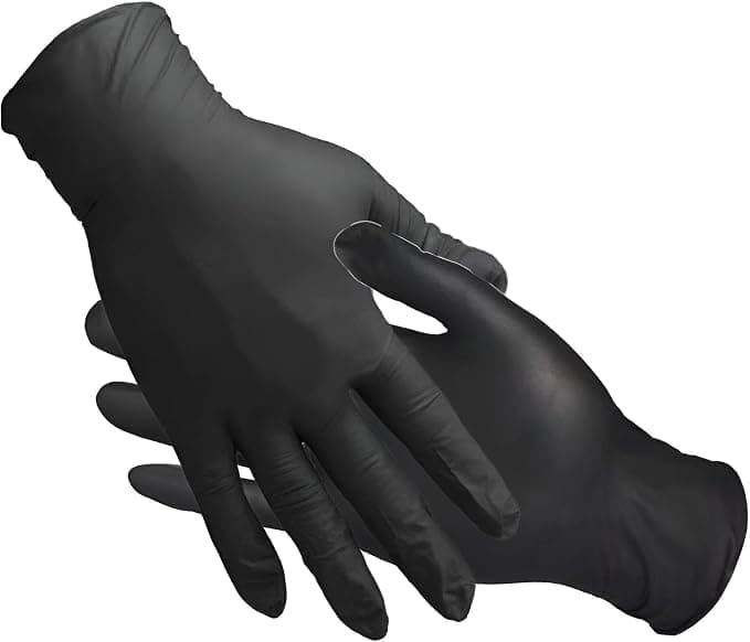100 Pack Black Silicone Gloves for Household Chores and Restaurants Use
