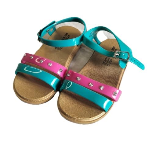 Two-Tone Double Straps Sandals EU 28