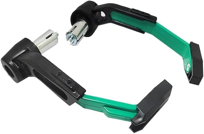 SACAR Motorcycle Carbon Metal Brake Clutch Lever Protector – Stylish & Lightweight Sport Design (2 Pieces, Black in Green) Auto part