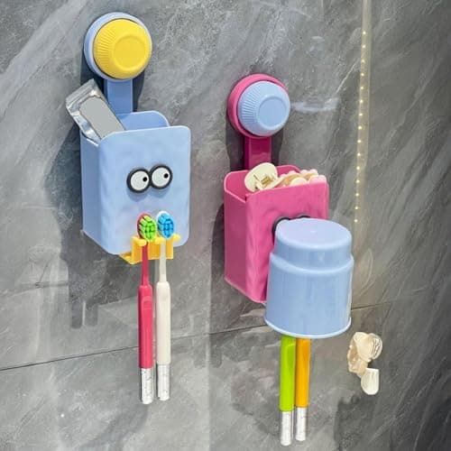 Toothbrush Organizer - Cute Handy Design A sweet shape for your bathroom + verypractical! Keep your toothbrushes and toothpaste in one place. It has a cup. Toothbrush organizer - cute hand design for Toothbrush holder