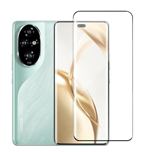 Honor 200 Pro Screen Protector Tempered Glass,3D Curved Edge High Definition 9H Hardness Case Friendly Full Glue Screen Protector For Honor 200 Pro 5G 2024 (5D Black)