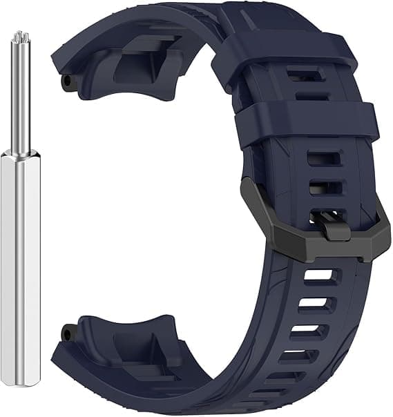 Compatible with Amazfit T-Rex 3 Smartwatch, Soft Silicone Watch Strap Replacement Strap with Screwdriver for Men Women, Watch band