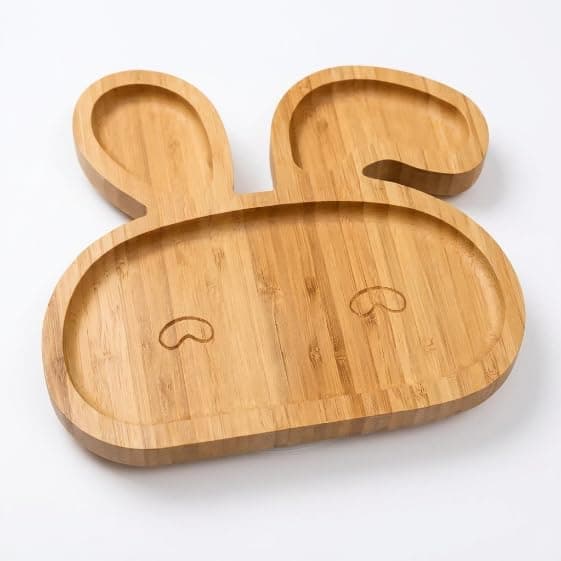 Wooden Plate Rabbit Shape Nuts Fruit Dessert Plate | Special Rabbit Design, Natural Touch, Appetizer And Goodies, Home Decor, Elegant Presentation