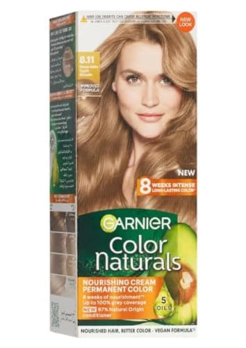 Garnier Color Naturals Permanent Hair Color 8.11 Deep Ashy Light Blonde 112ml – Scratch & Win Pack Hair coloring agent
