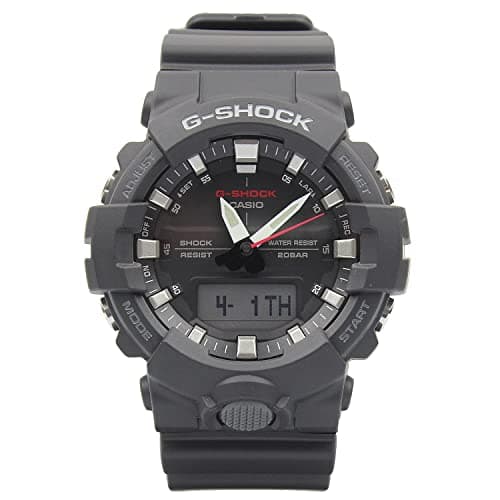 G-Shock Watch for Men, Quartz Movement, Analog-Digital Display, Black Resin Strap (GA-800-1ADR (G769)