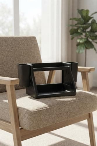 2-Tier Kitchen and Office Desk Organizer with Cups for Spoons and Pens Caddy