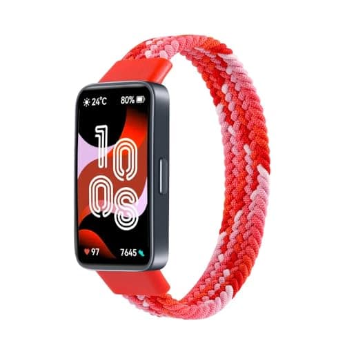 Braided Strap Compatible with for Huawei Band 9/8 Replacement Belt Watchband, Woven Nylon Elastic Huawei Band 8/9 Small Size Cellular phone case