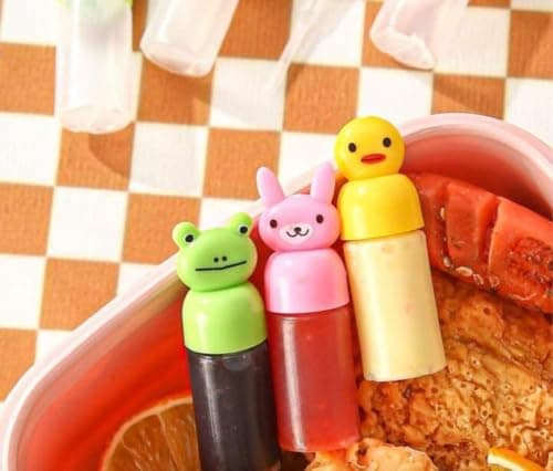 3-Pack Mini Sauce Squeeze Bottles for Ketchup, Mayo, Dressing and Travel