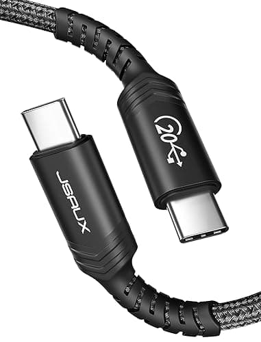 JSAUX USB4 Cable Compatible with Thunderbolt 3, USB C to USB C Cable 6.6ft, Supports 20Gbps Data Transfer/ 100W Charging/ 5K@60Hz Electronic cable