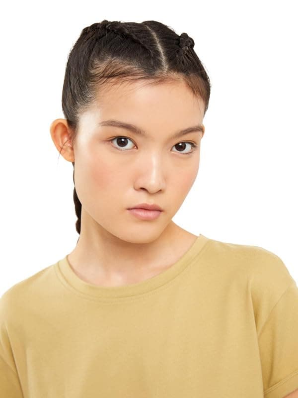 LC WAIKIKI Crew Neck Straight Short Sleeve Women's Crop Shirt